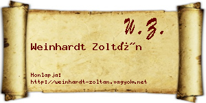 Weinhardt Zoltán névjegykártya