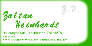 zoltan weinhardt business card